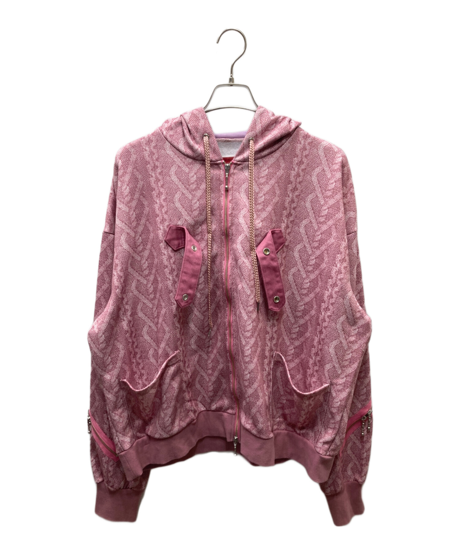 中古・古着通販】MILK BOY (ミルクボーイ) ケーブルパーカー ジップ 
