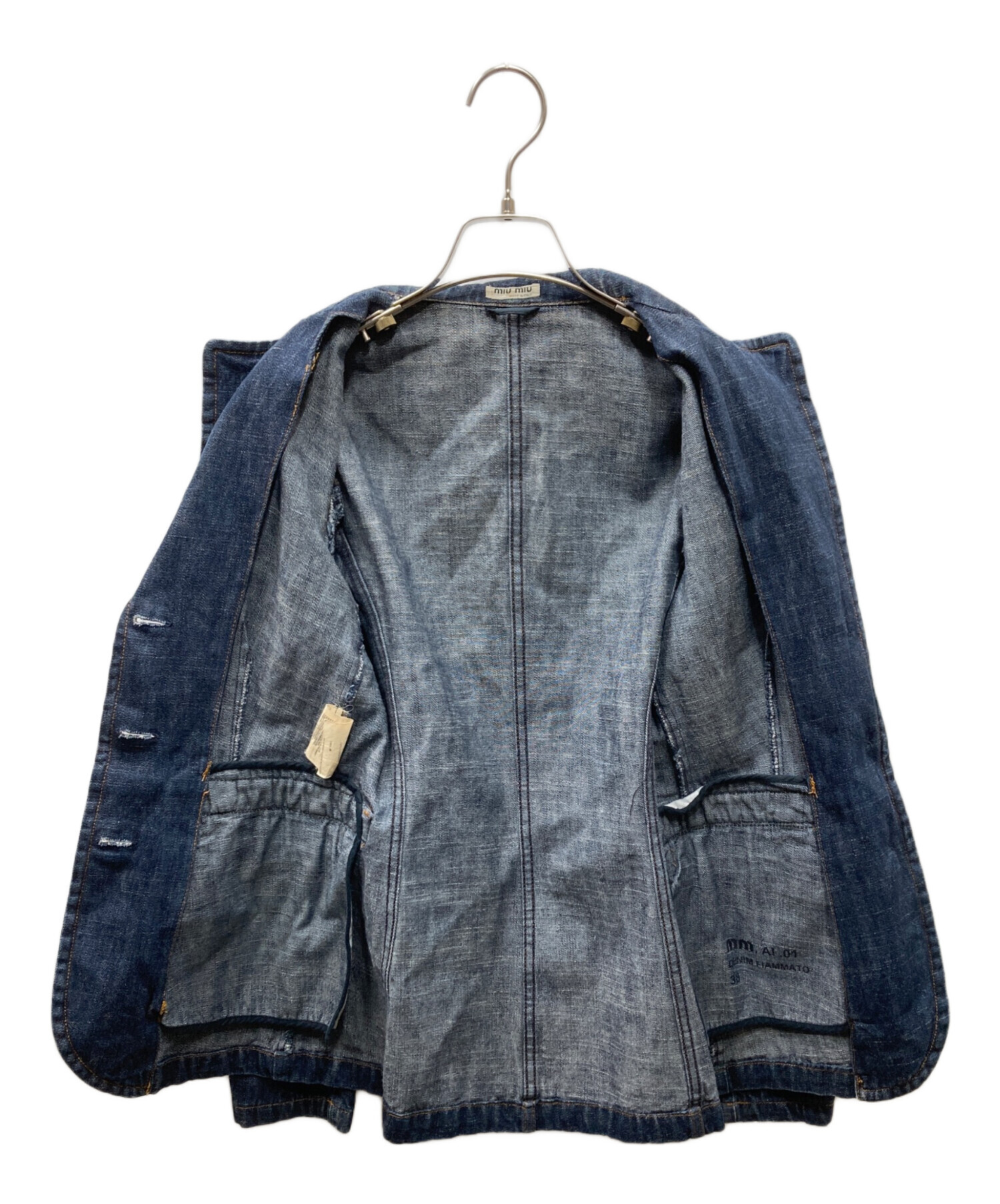中古・古着通販】MIU MIU (ミュウミュウ) アーカイブ デニムジャケット 
