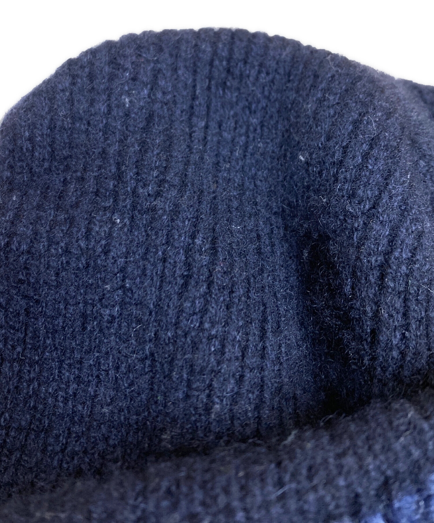 中古・古着通販】HERMES (エルメス) カシミヤニット帽 ネイビー サイズ