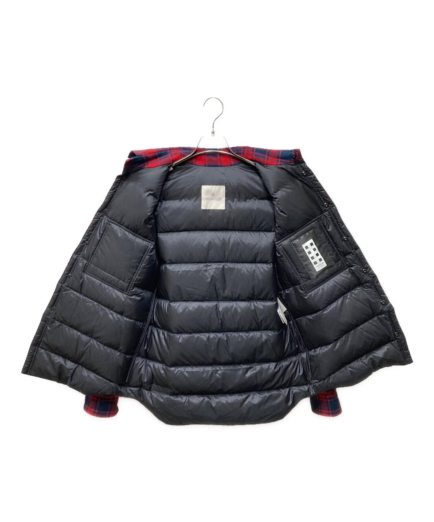 MONCLER × FRAGMENT design MFレザーパッチ 中古・古着通販】MONCLER (モンクレール) Lewis Leathers (ルイス