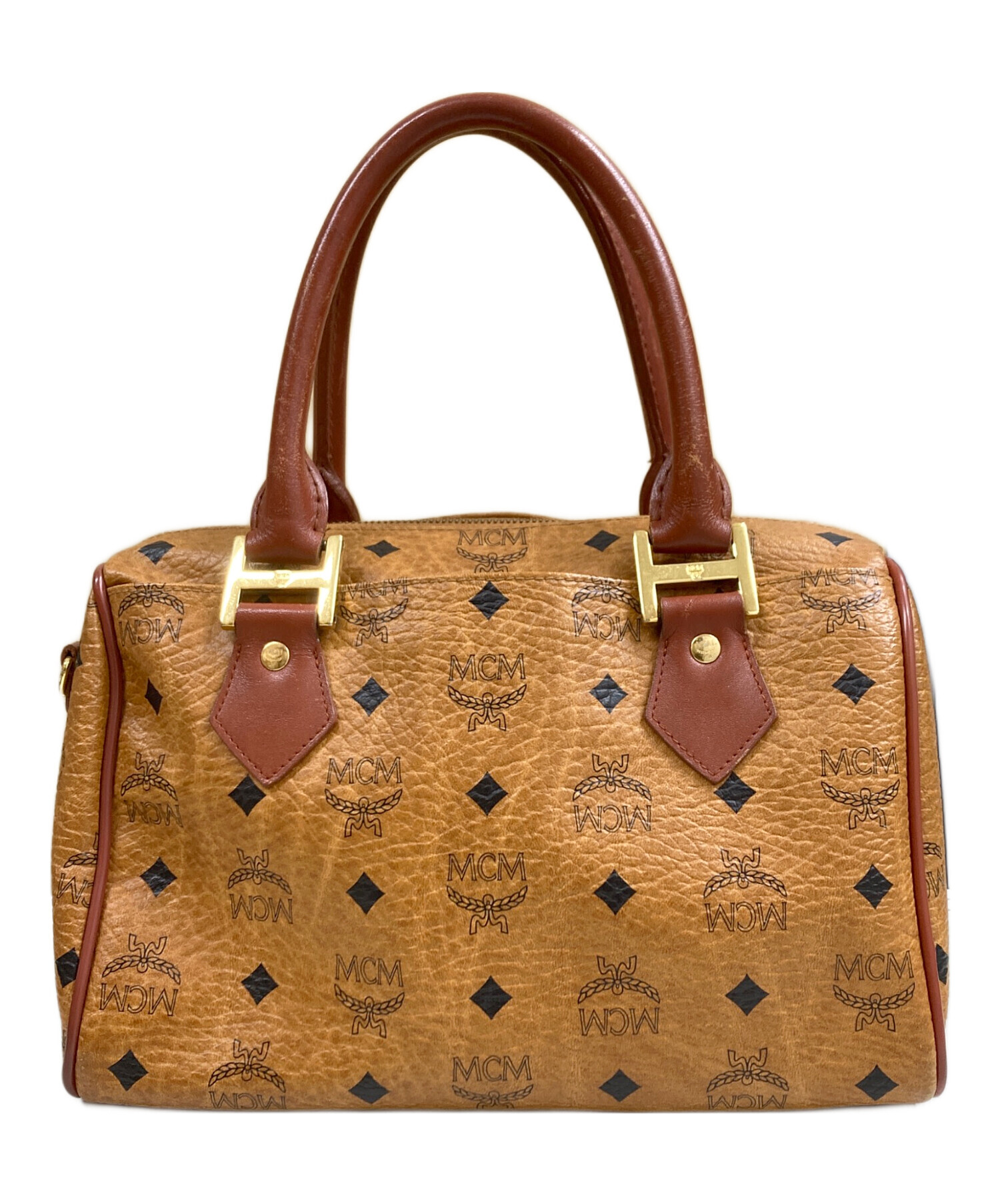 中古・古着通販】MCM (エムシーエム) ミニボストンバッグ ブラウン