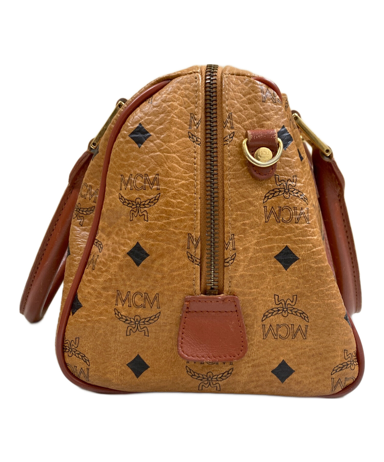 中古・古着通販】MCM (エムシーエム) ミニボストンバッグ ブラウン