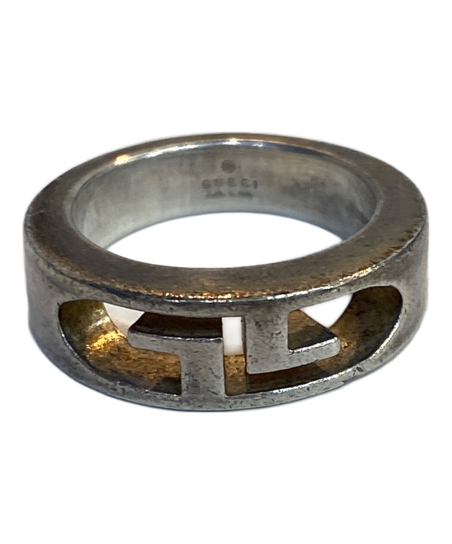 中古・古着通販】GUCCI (グッチ) インターロッキングGリング シルバー