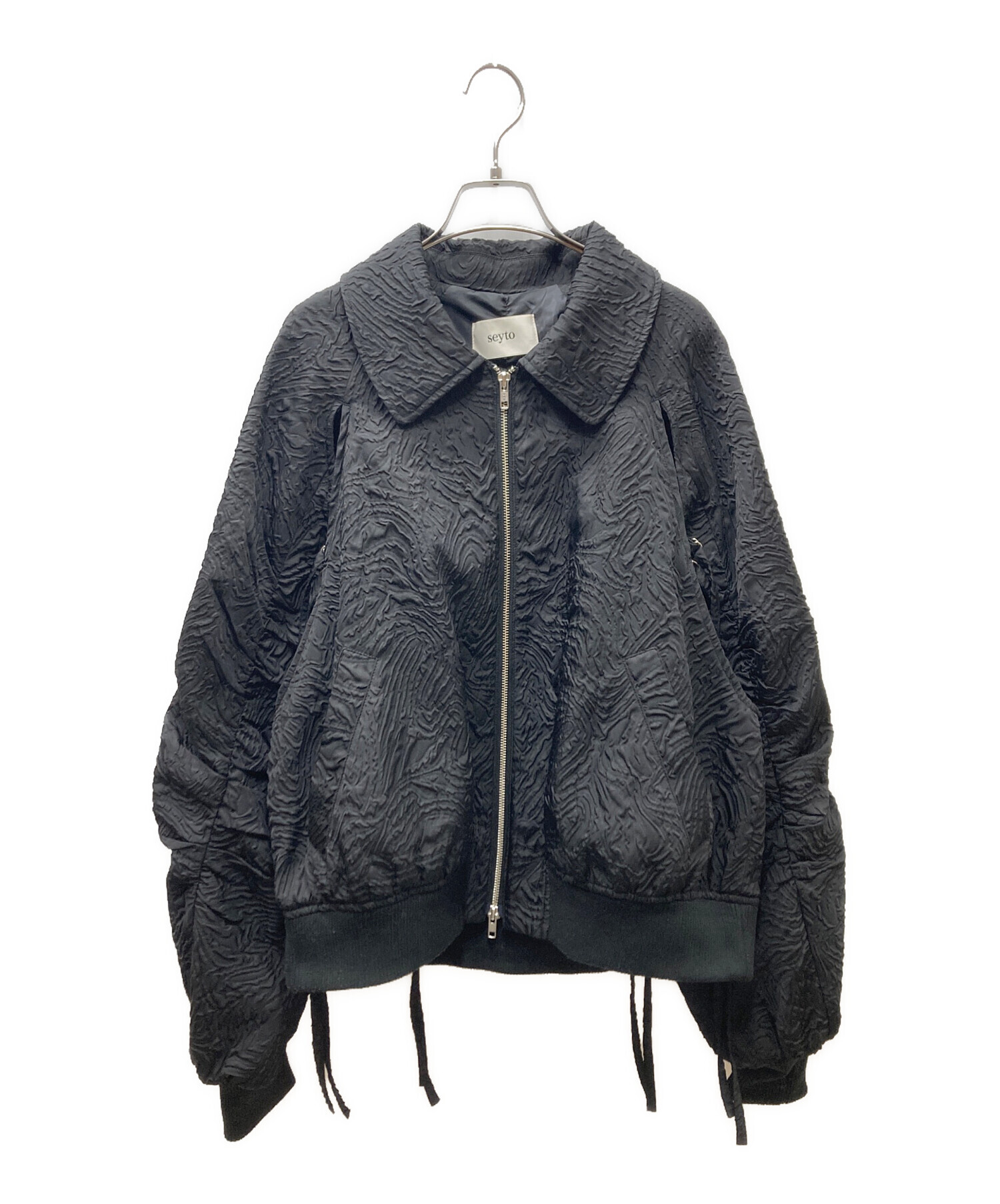 中古・古着通販】seyto (セイト) JACQUARD CUT OUT GATHER