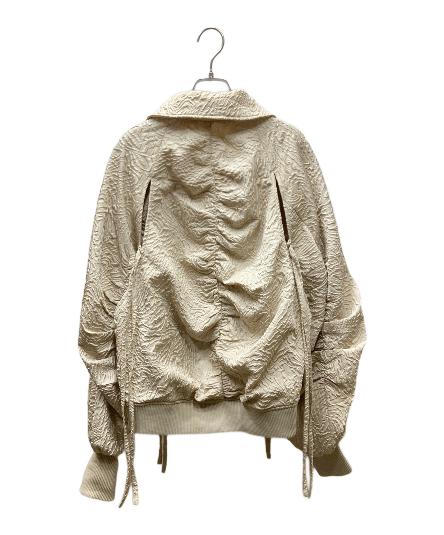 中古・古着通販】seyto (セイト) JACQUARD CUT OUT GATHER BLOUSON