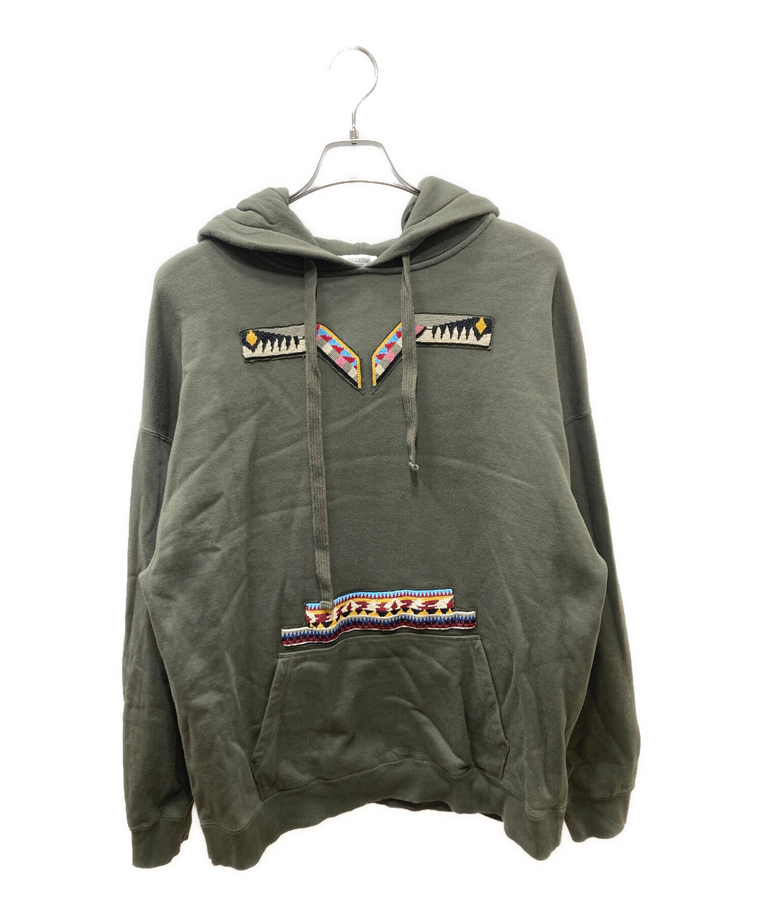 中古・古着通販】VALENTINO (ヴァレンティノ) ビーズデザインパーカー 
