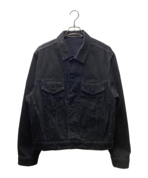 Alexander wangブラック ダメージ加工 デニムジャケット 中古・古着通販】ALEXANDER WANG (アレキサンダー・ワン) デニム