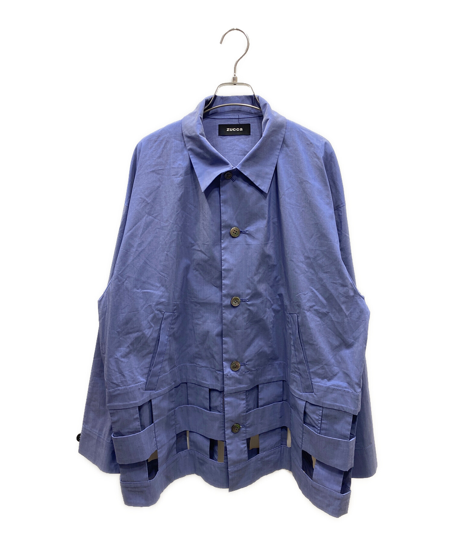 ブチ　ズッカ 中古・古着通販】ZUCCA (ズッカ) 編みデザインジャケット パープル