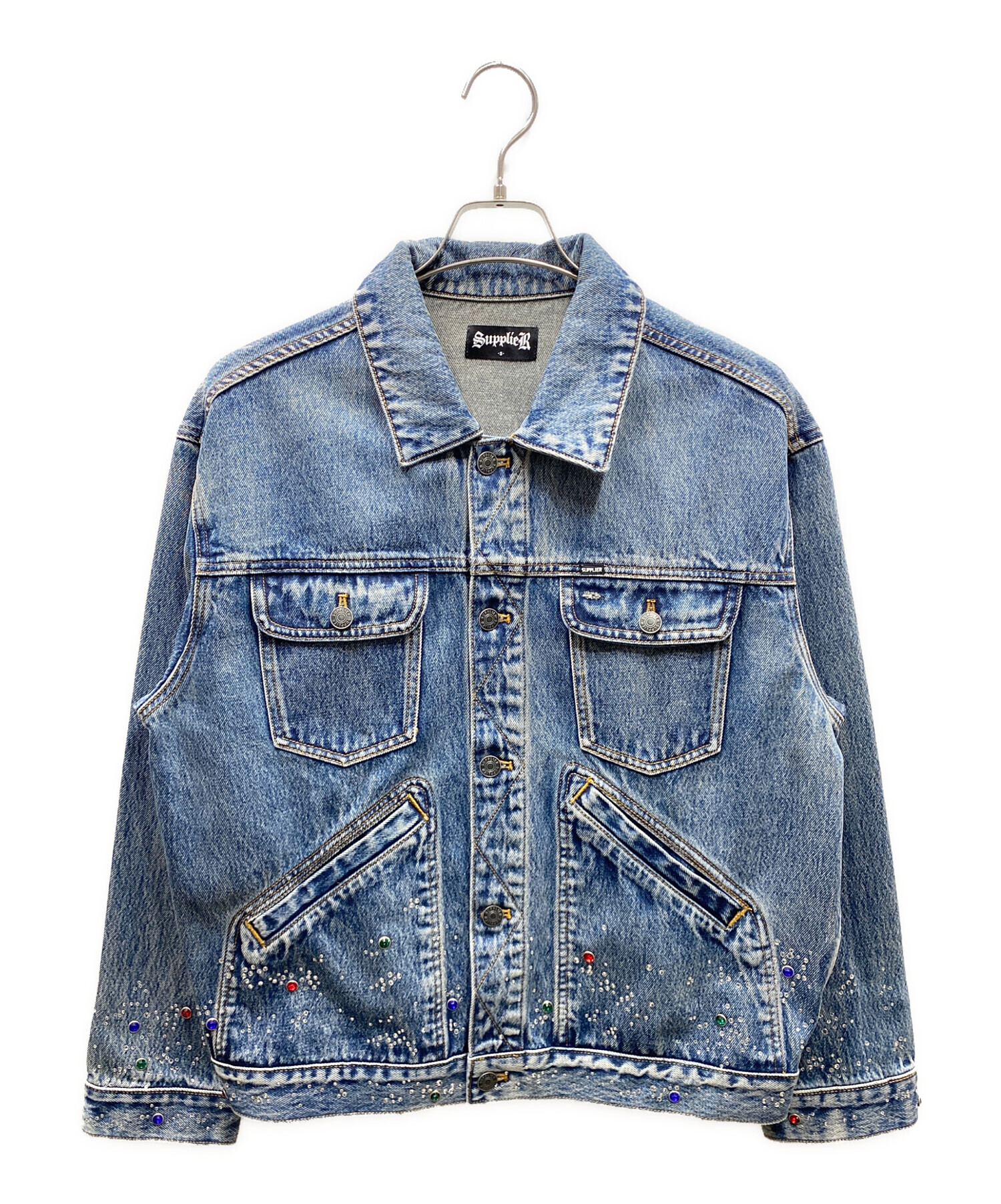 中古・古着通販】SUPPLIER (サプライヤー) Rhinestone Denim Jacket
