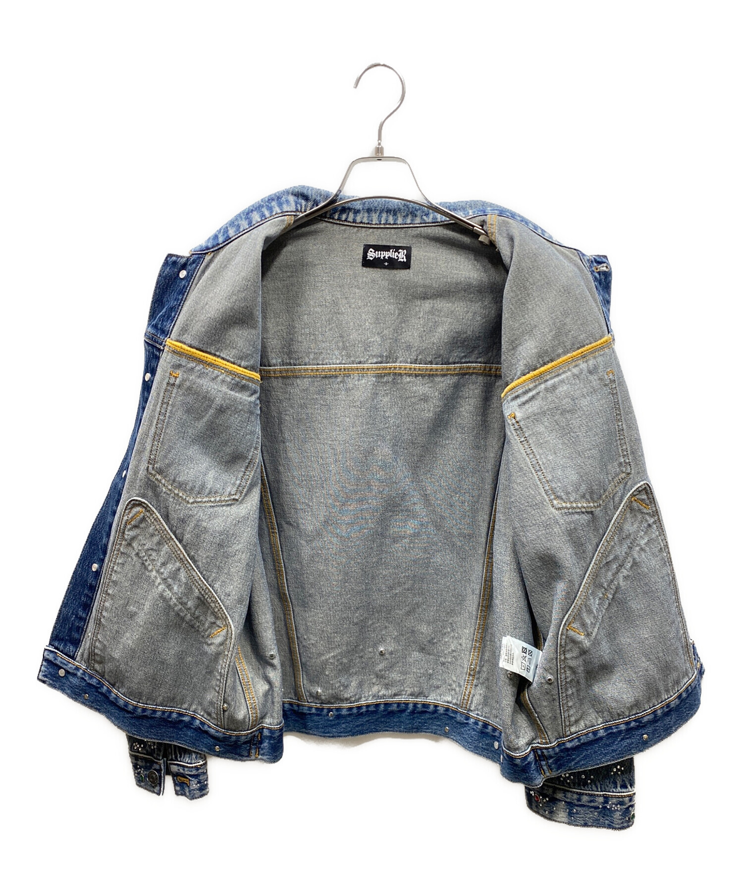 中古・古着通販】SUPPLIER (サプライヤー) Rhinestone Denim Jacket 