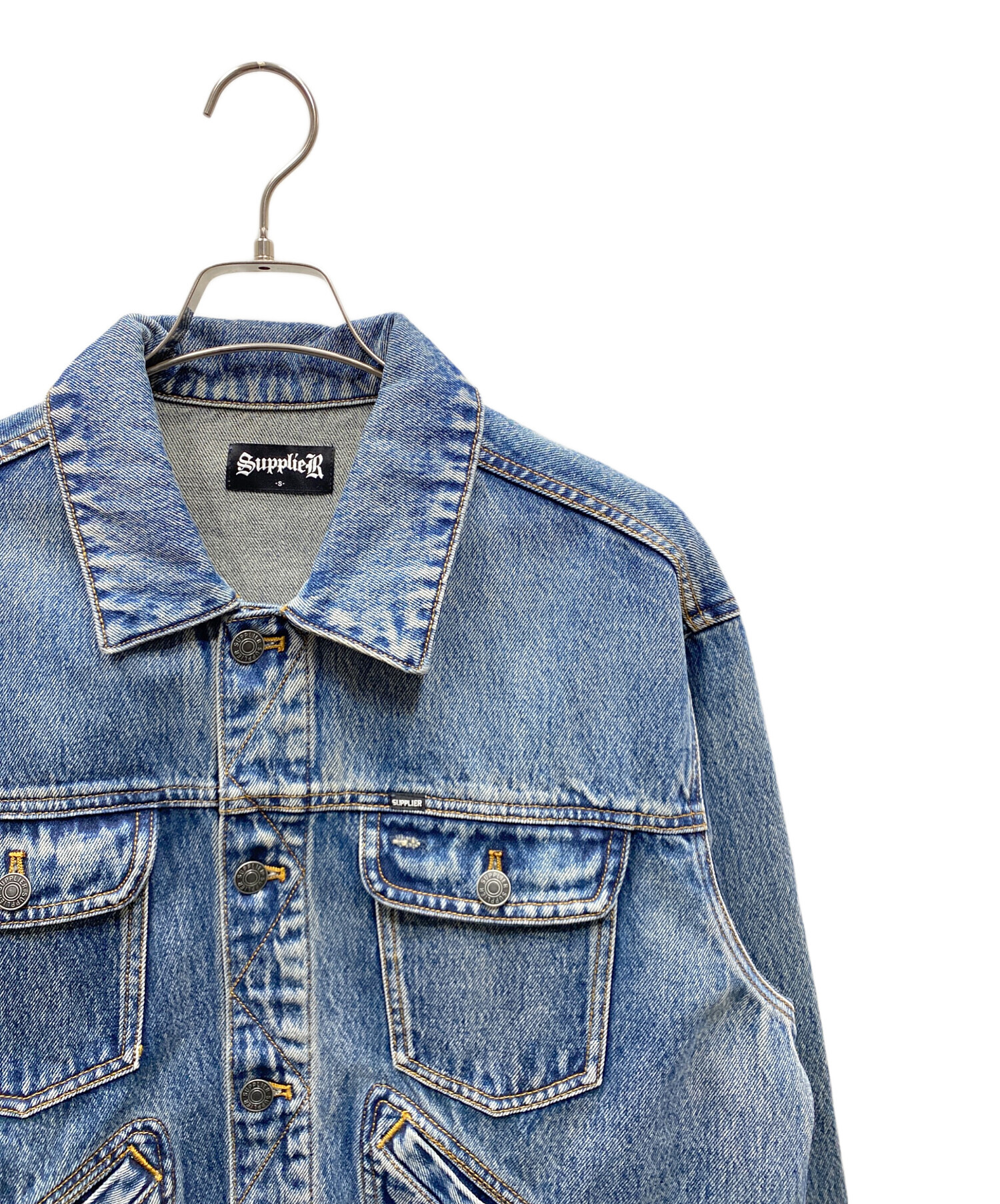中古・古着通販】SUPPLIER (サプライヤー) Rhinestone Denim Jacket 