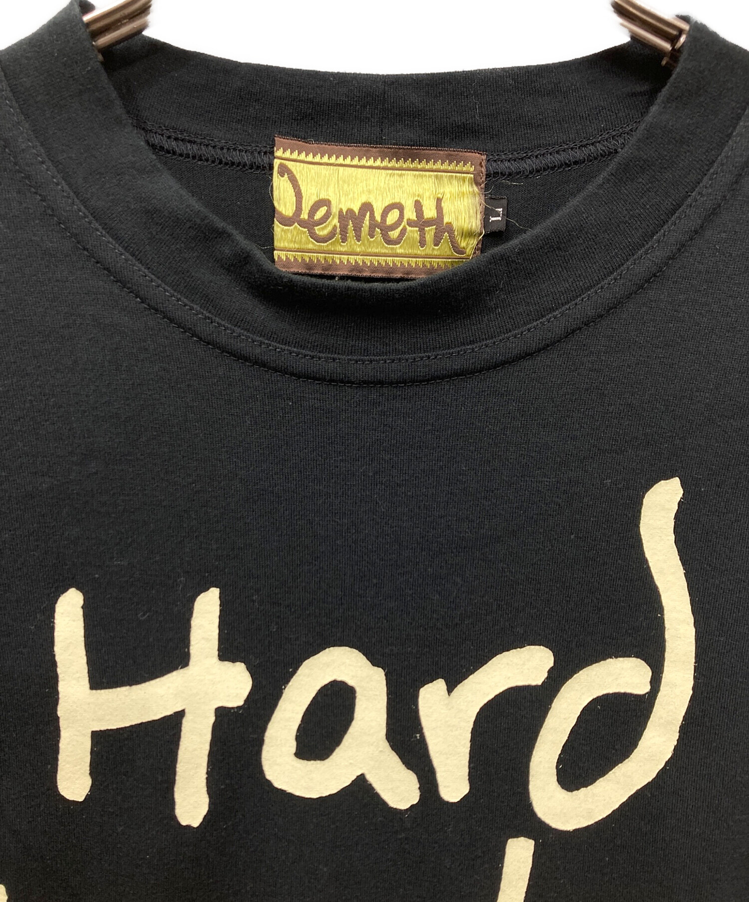中古・古着通販】Nemeth (ネメス) プリントTシャツ ブラック サイズ:L