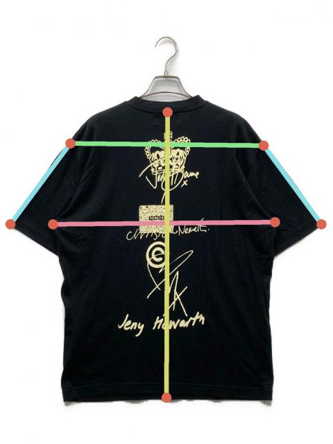 【中古】 プリンセスのためらい 中古・古着通販】Nemeth (ネメス) プリントTシャツ ブラック サイズ:L