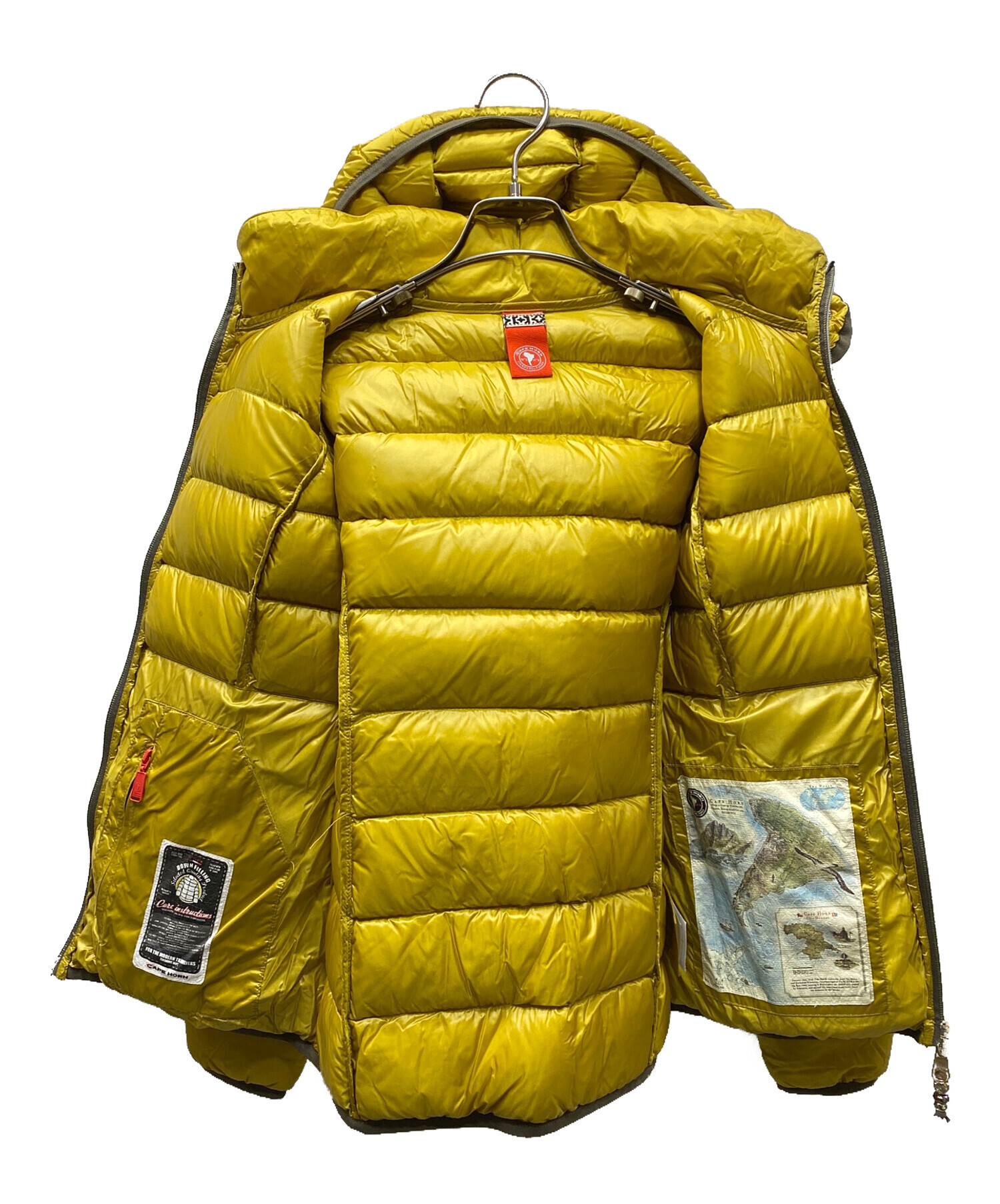 中古・古着通販】cape horn (ケープホーン) ダウンジャケット イエロー 