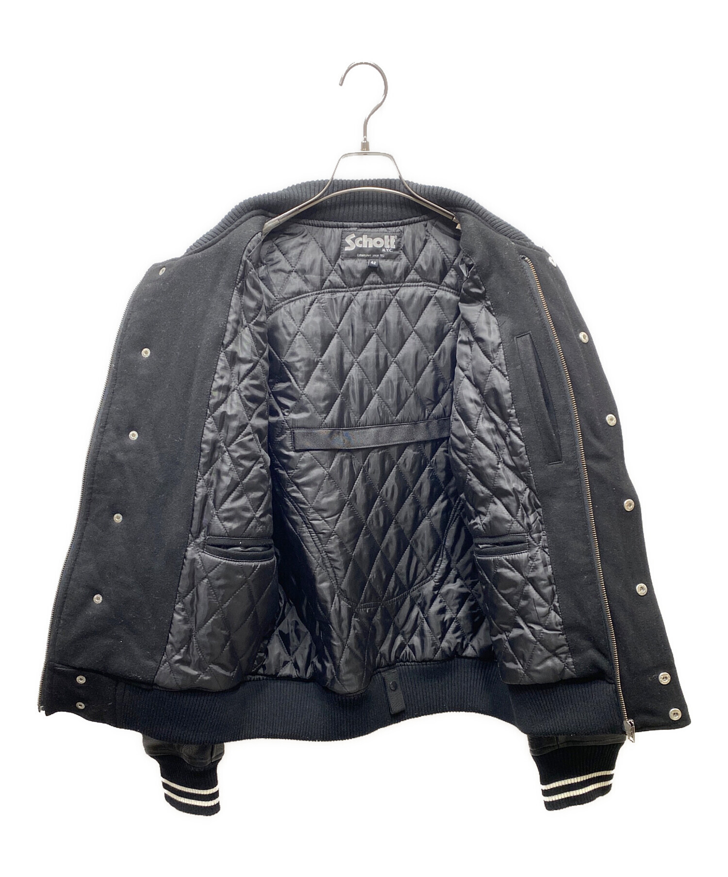 中古・古着通販】Schott (ショット) フルデコ スタジャン ブラック