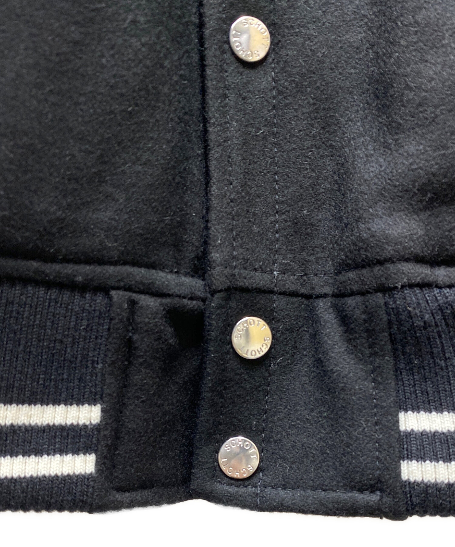 中古・古着通販】Schott (ショット) フルデコ スタジャン ブラック