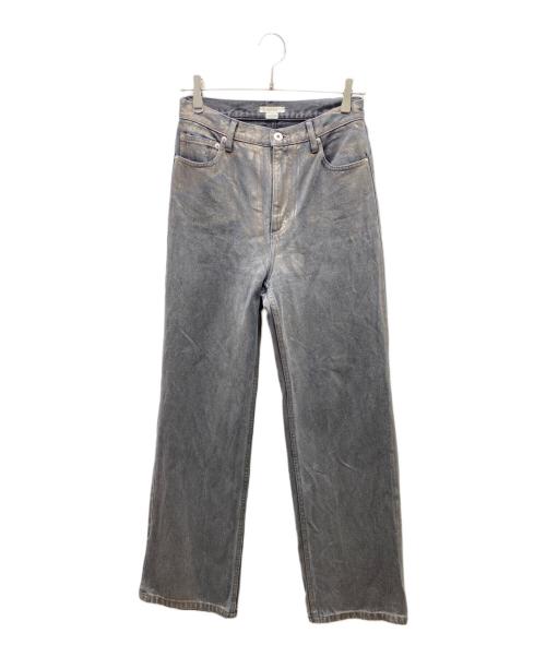 中古・古着通販】Ameri (アメリ) FOIL STRAIGHT COLOR DENIM ラメ加工