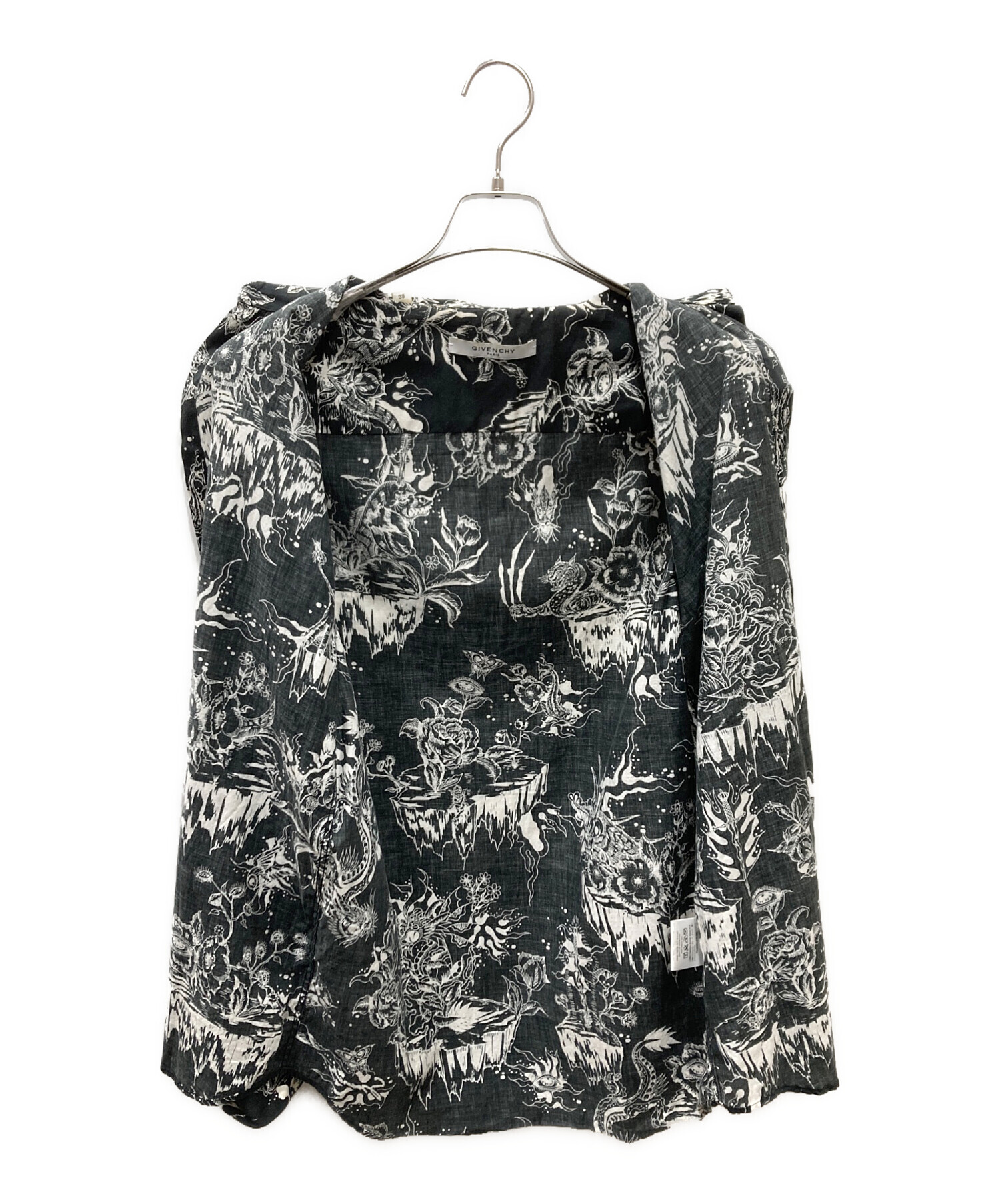 中古・古着通販】GIVENCHY (ジバンシィ) 総柄シャツ ブラック サイズ