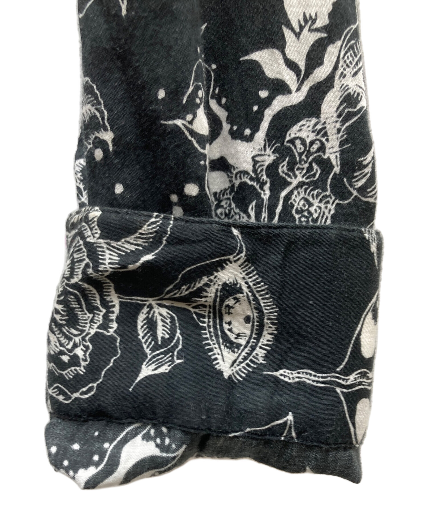 中古・古着通販】GIVENCHY (ジバンシィ) 総柄シャツ ブラック サイズ
