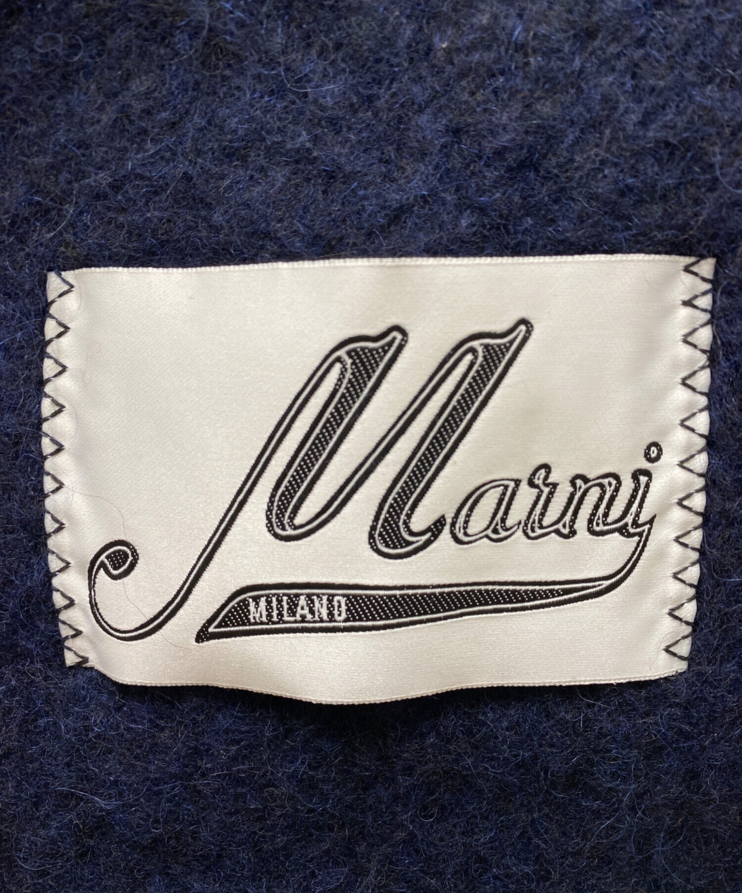 中古・古着通販】MARNI (マルニ) フリンジ付き起毛アルパカマフラー