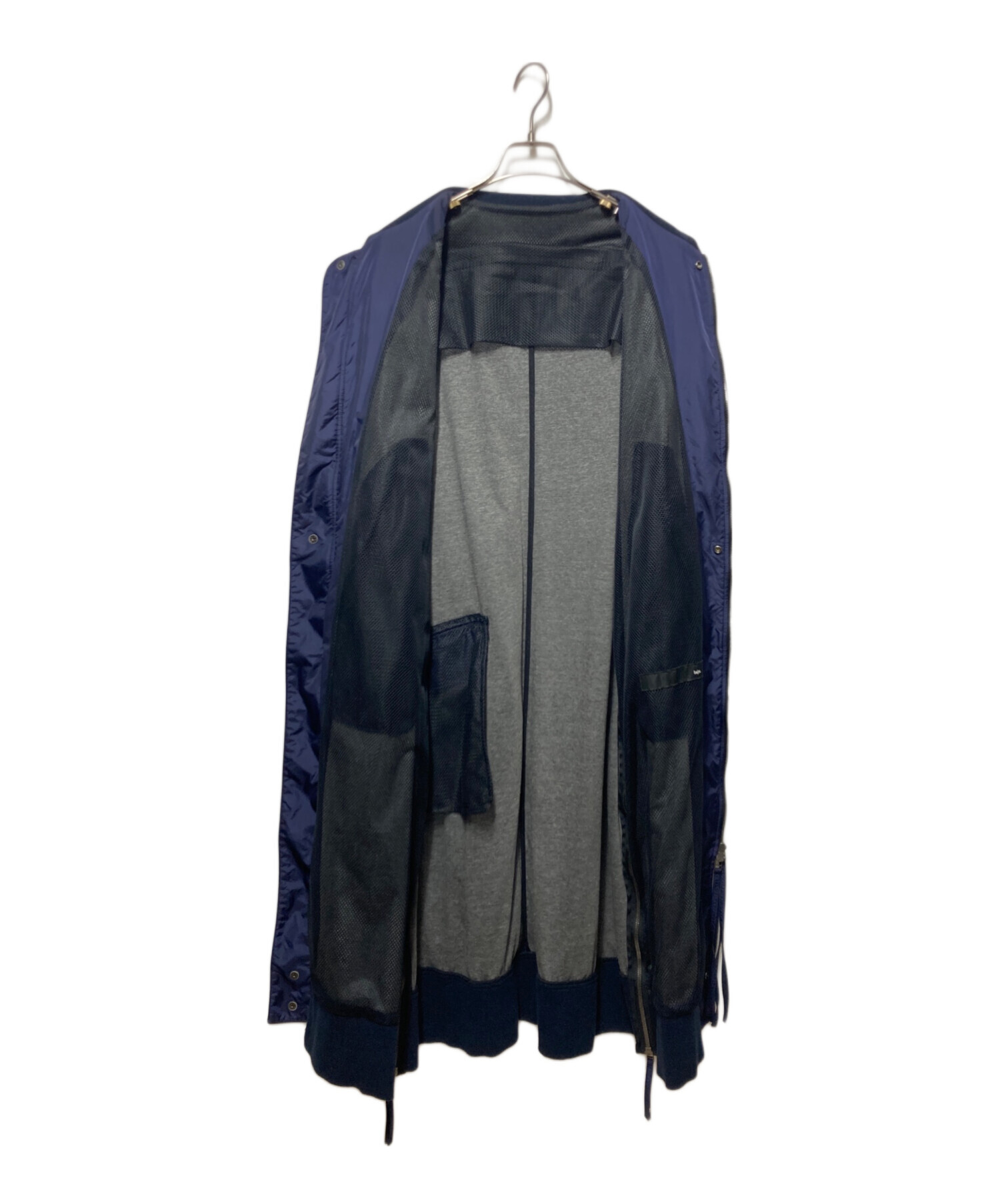 ★bajra/バジュラ★とんがりフードコート 中古・古着通販】Bajra (バジュラ) ナイロンデザインフーデッドコート