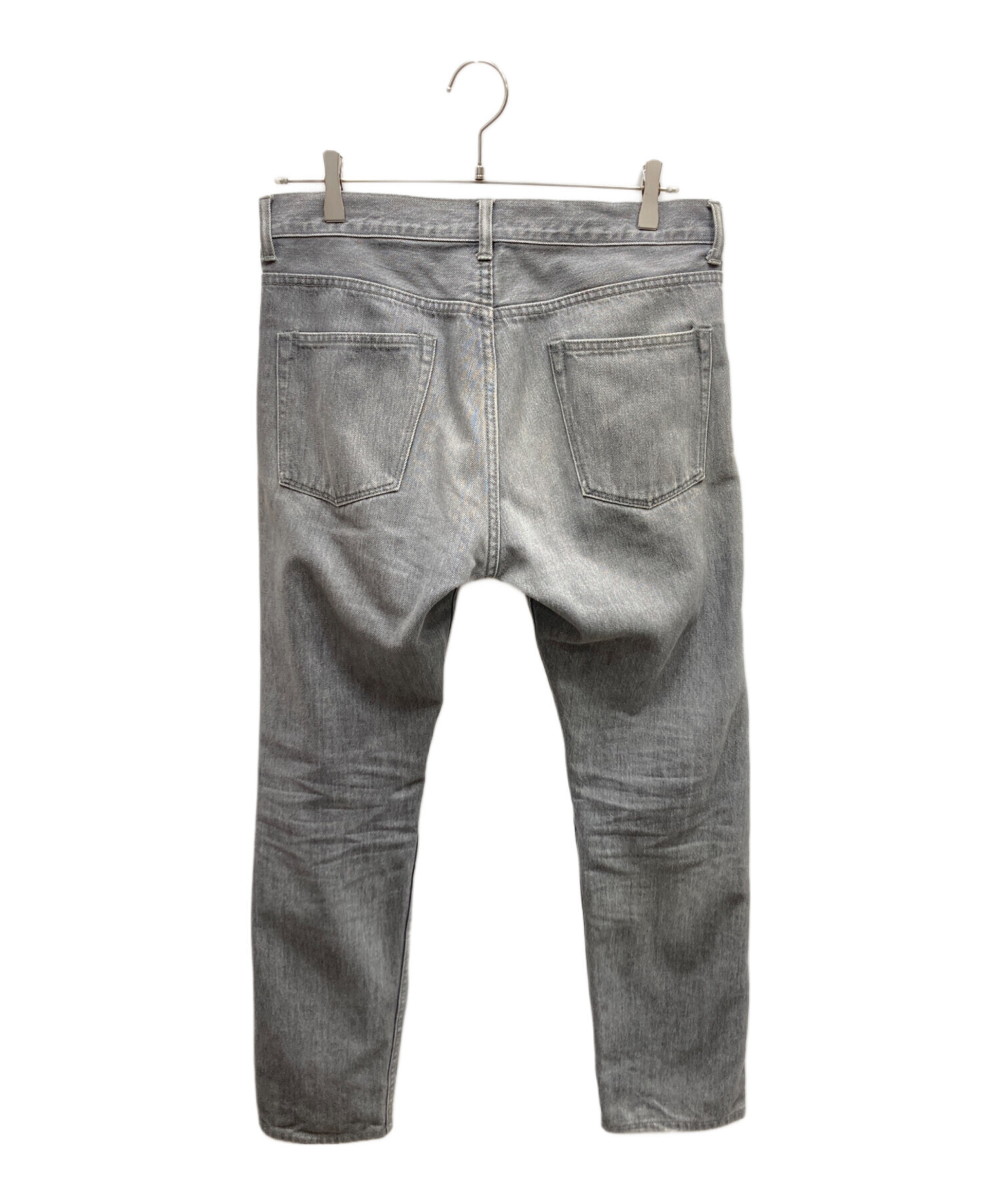 中古・古着通販】COMOLI (コモリ) デニムパンツ ブラック サイズ:2