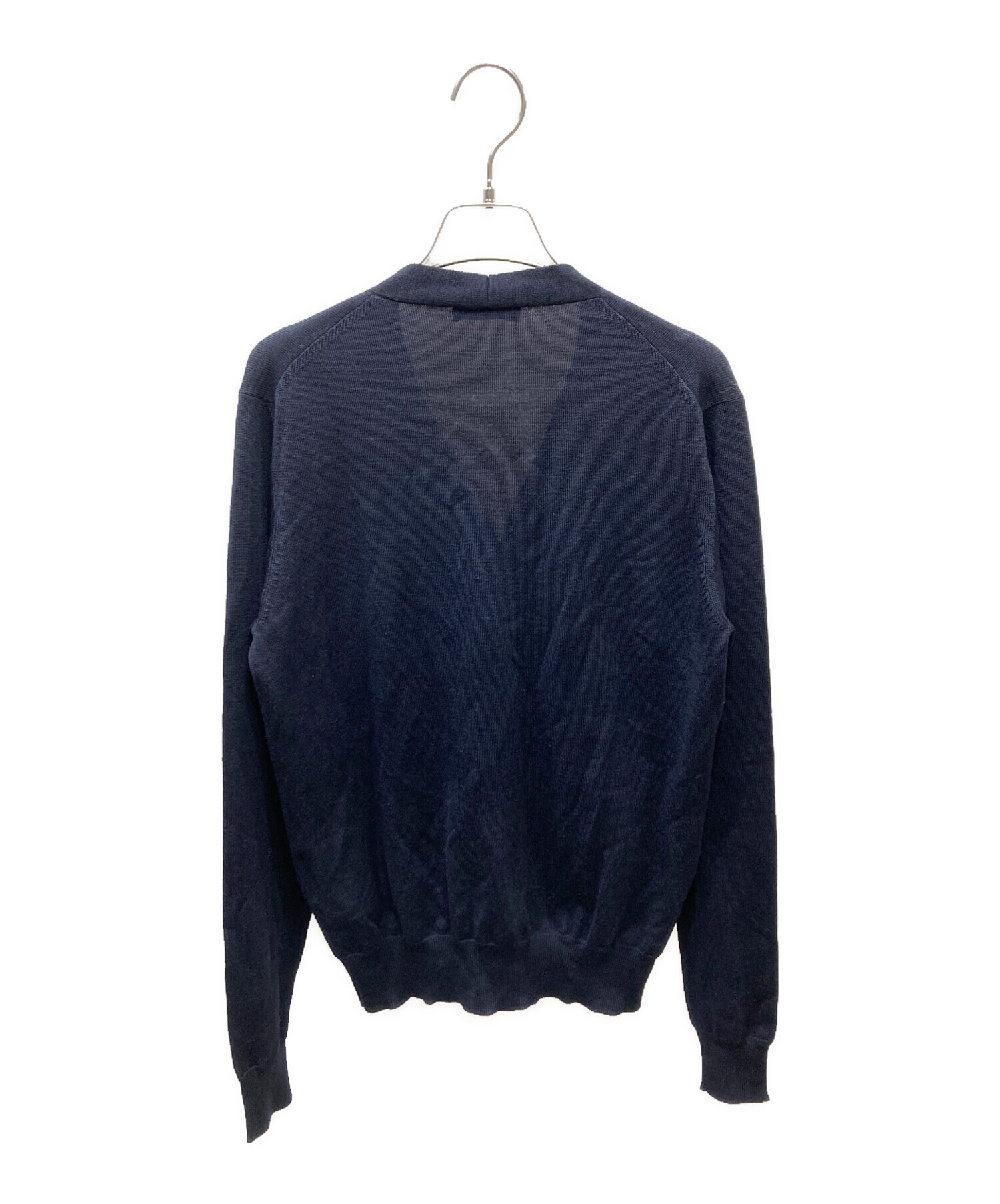 中古・古着通販】PRADA (プラダ) ウールニットカーディガン ネイビー