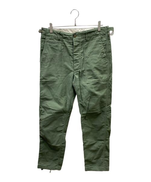 ENGINEERED GARMENTS パッチワークパンツ オリーブグリーン Engineered Garments 19SS ベイカー パンツ パッチワーク Engineered