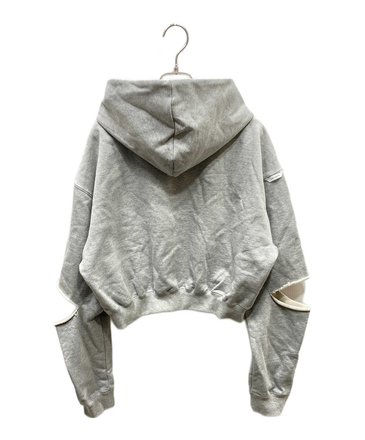 JOSE MOON / ジョゼムーン | SLIT SHORT HOODY スリット ショート フーディ パーカー | F | グレー | レディース JOSE MOON（ジョゼムーン） パーカー SLIT SHORT HOODIE/スリット