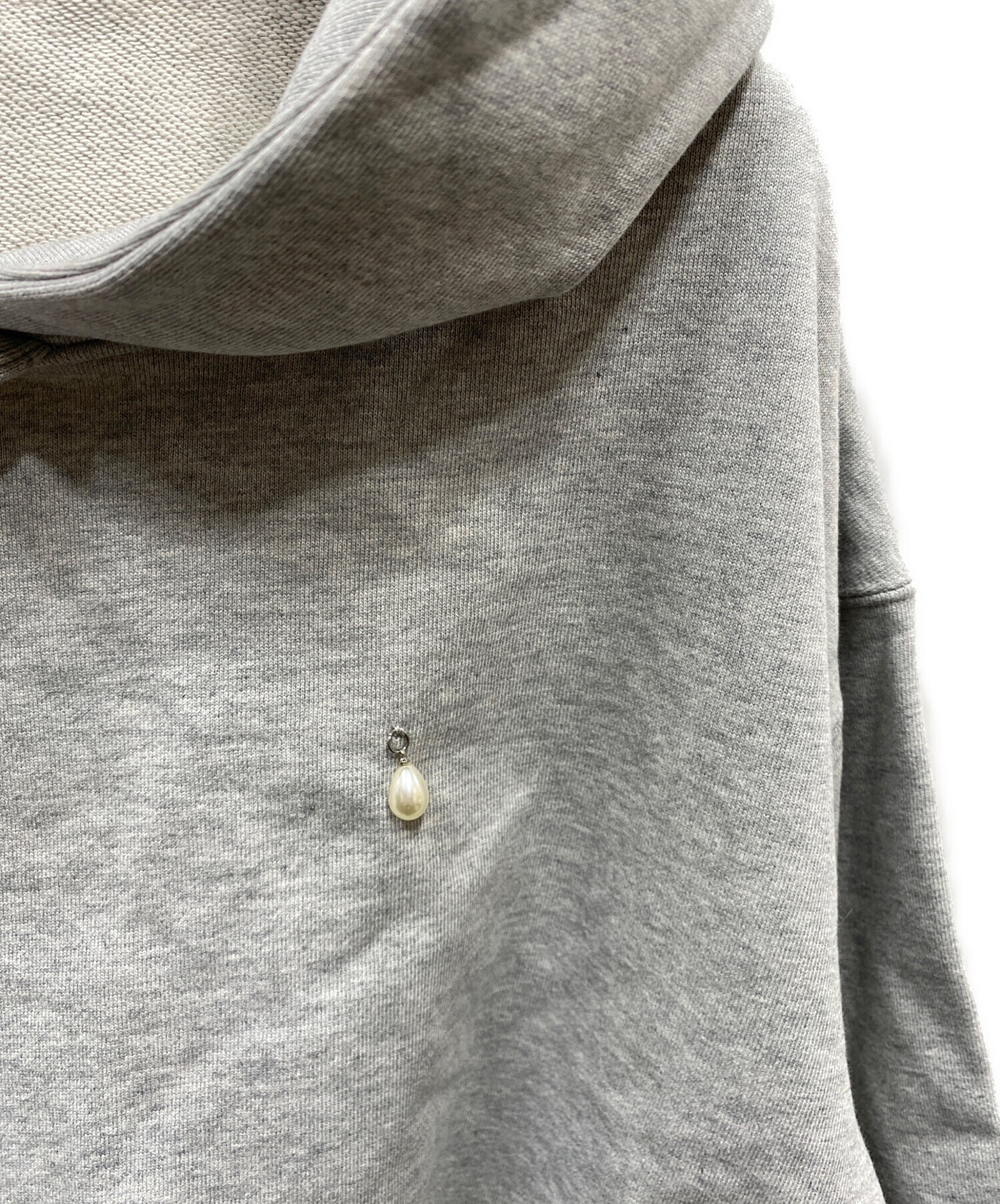 中古・古着通販】JOSE MOON (ジョゼムーン) SLIT SHORT HOODIE パール