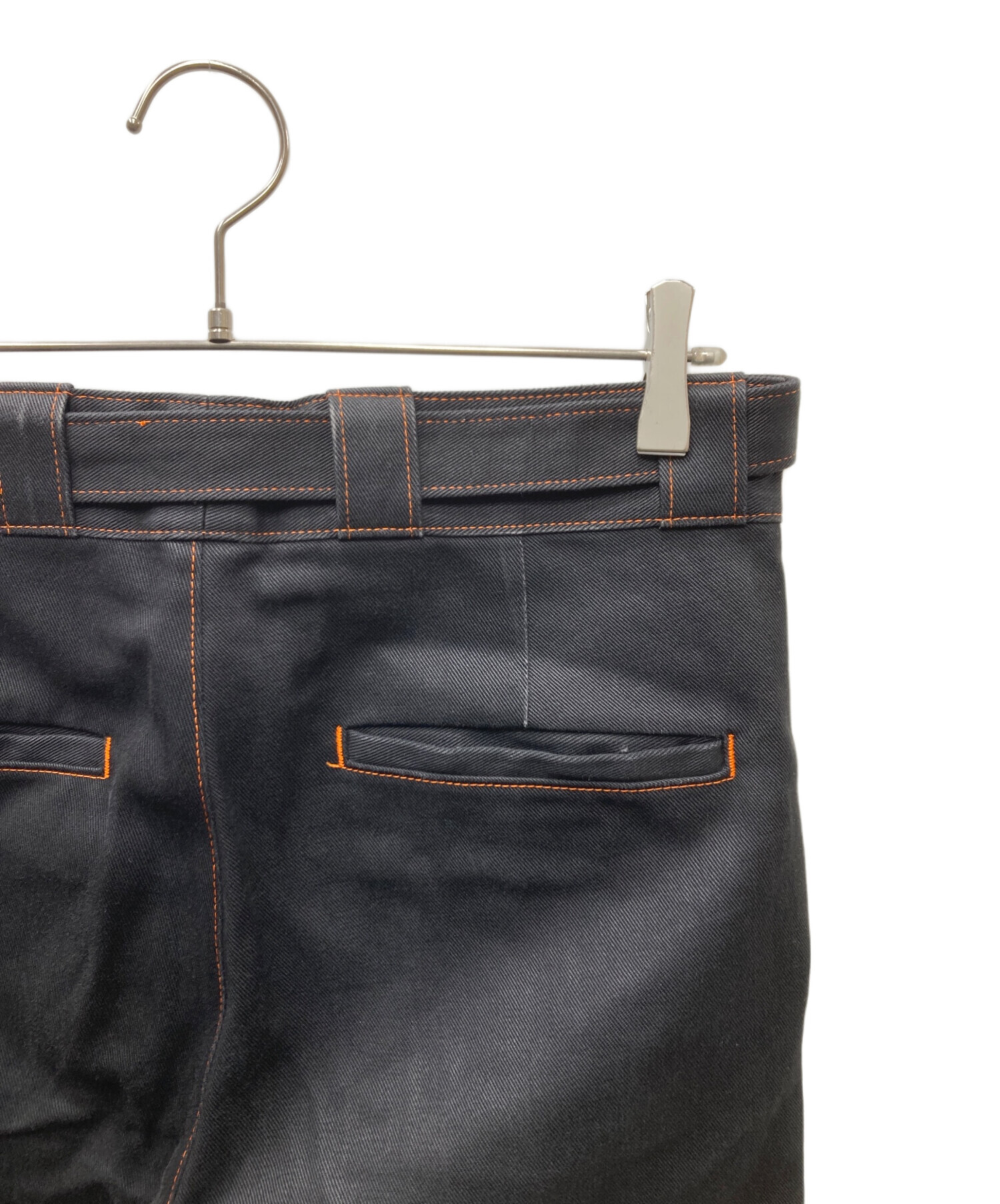 中古・古着通販】PRADA (プラダ) ステッチデザインパンツ ブラック