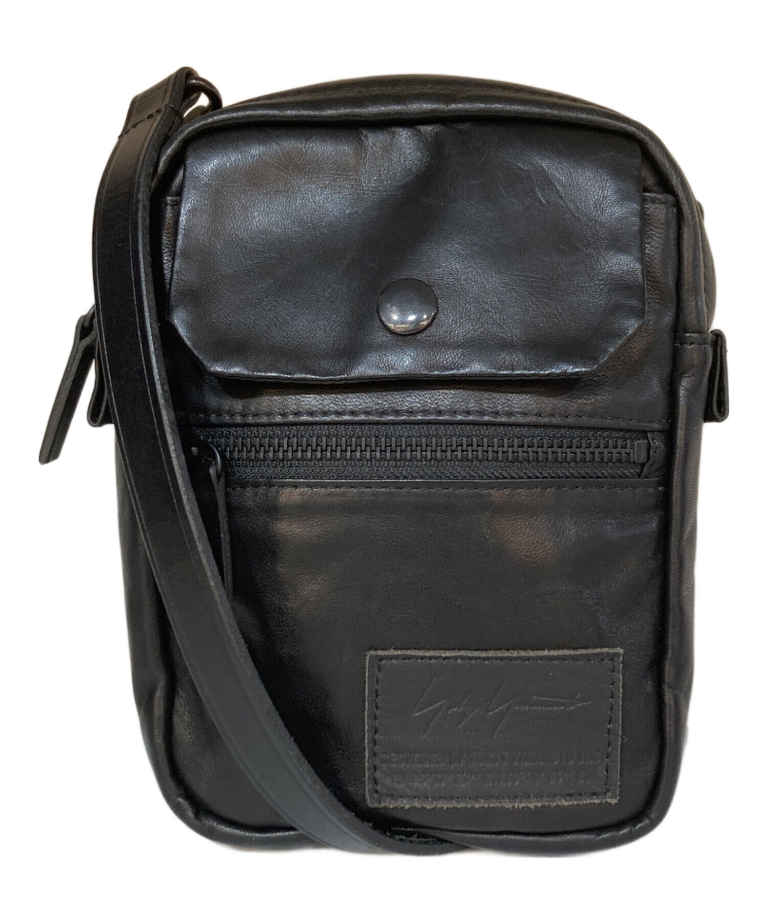 Yohji Yamamoto POUR HOMME 牛革 ショルダーバック 中古・古着通販】Yohji Yamamoto pour homme (ヨウジヤマモト