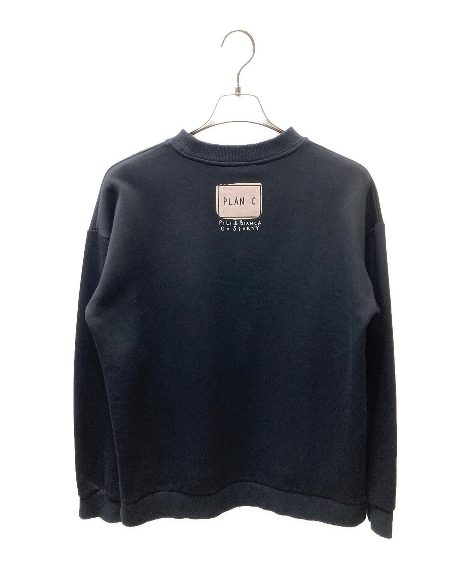 PLAN C プランシー Tシャツ・カットソー XS 青 【古着】【中古】【送料無料】 PLAN C（プランシー）Tシャツ・カットソー 紺 サイズ:S レディース