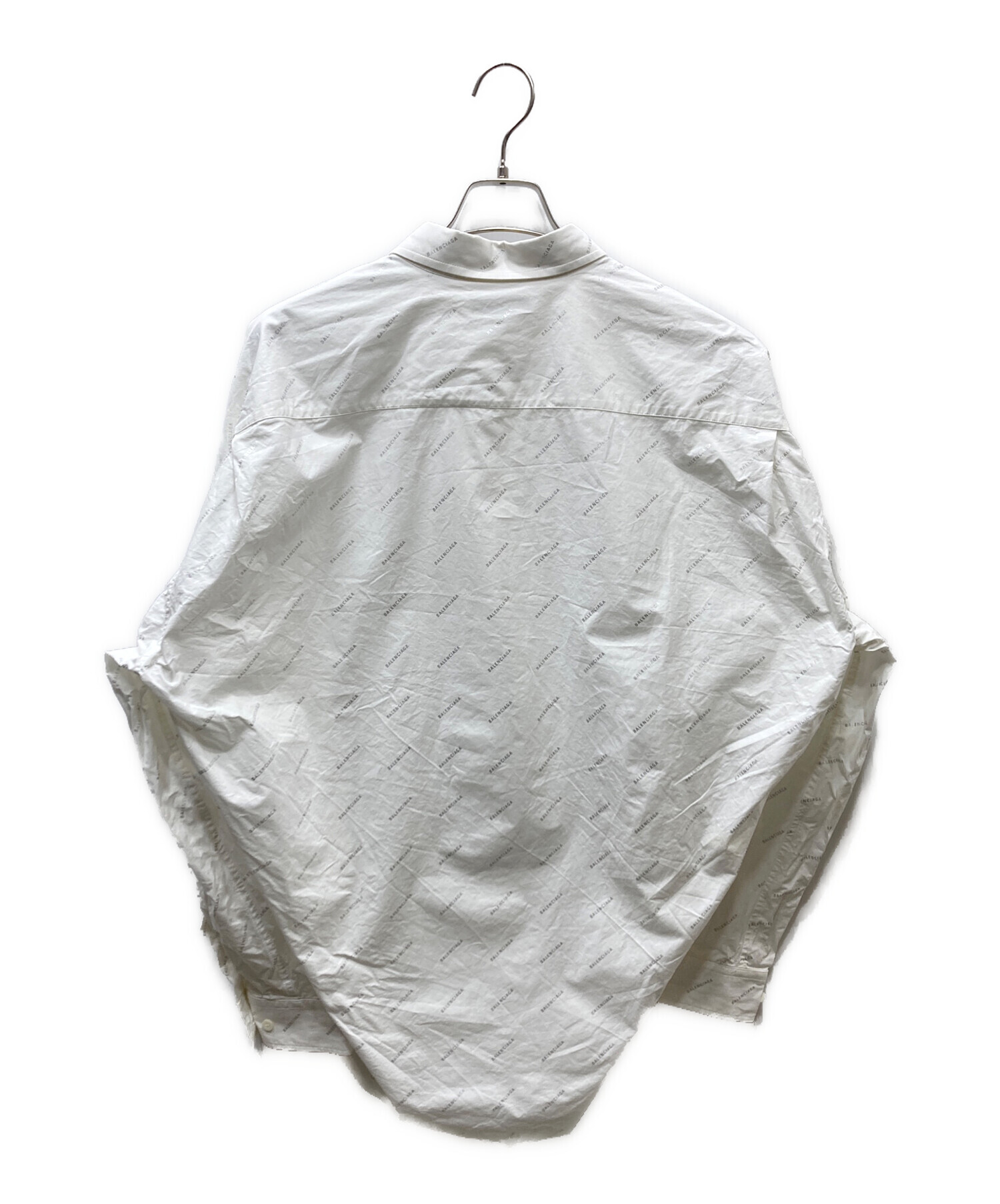 中古・古着通販】BALENCIAGA (バレンシアガ) Logo-printed shirt ロゴ