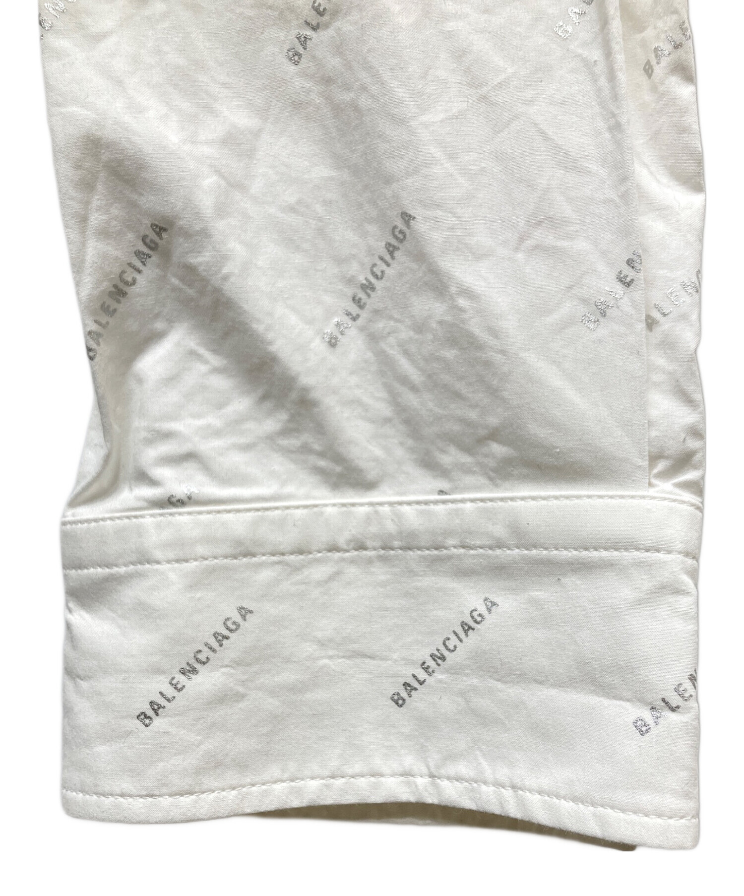 中古・古着通販】BALENCIAGA (バレンシアガ) Logo-printed shirt ロゴ