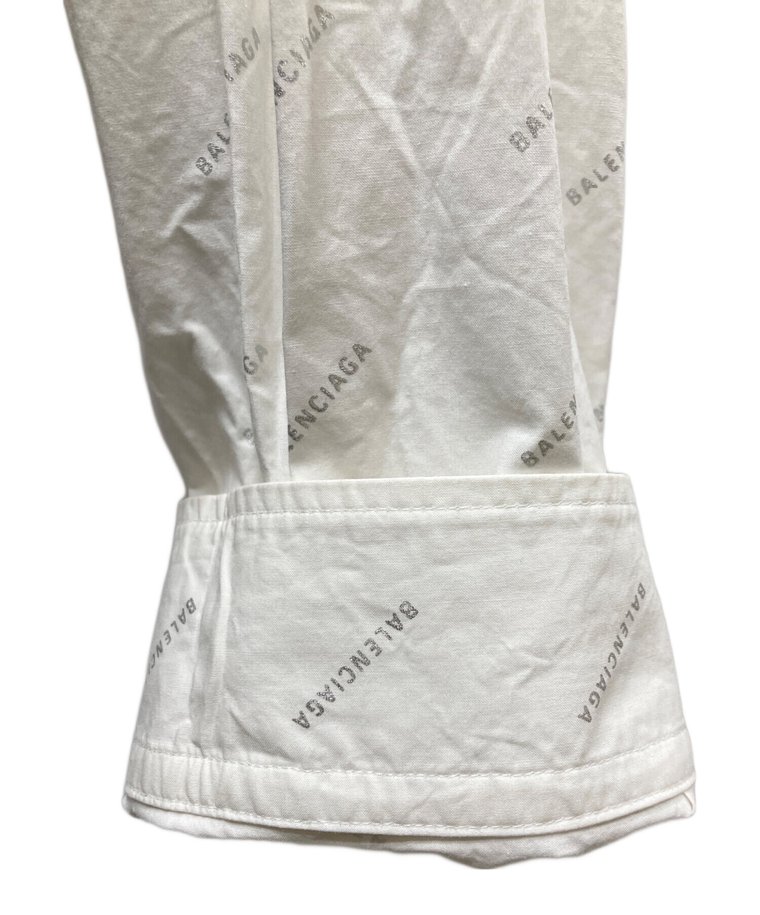 中古・古着通販】BALENCIAGA (バレンシアガ) Logo-printed shirt ロゴ