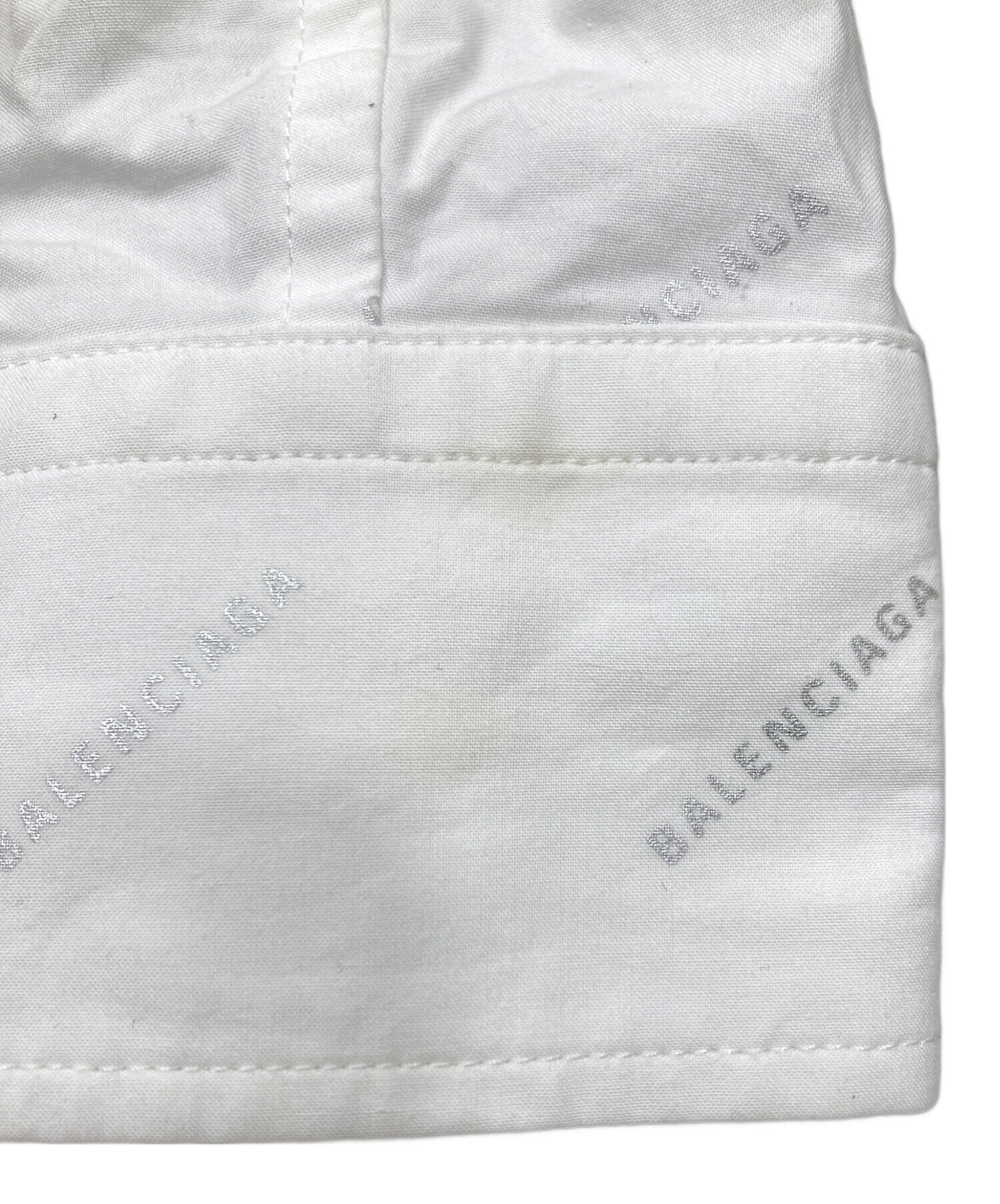 中古・古着通販】BALENCIAGA (バレンシアガ) Logo-printed shirt ロゴ