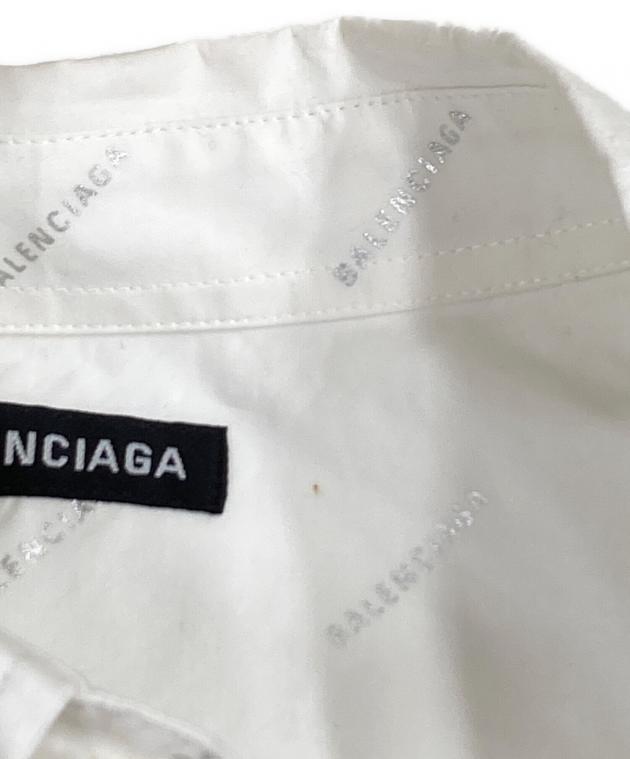 中古・古着通販】BALENCIAGA (バレンシアガ) Logo-printed shirt ロゴ