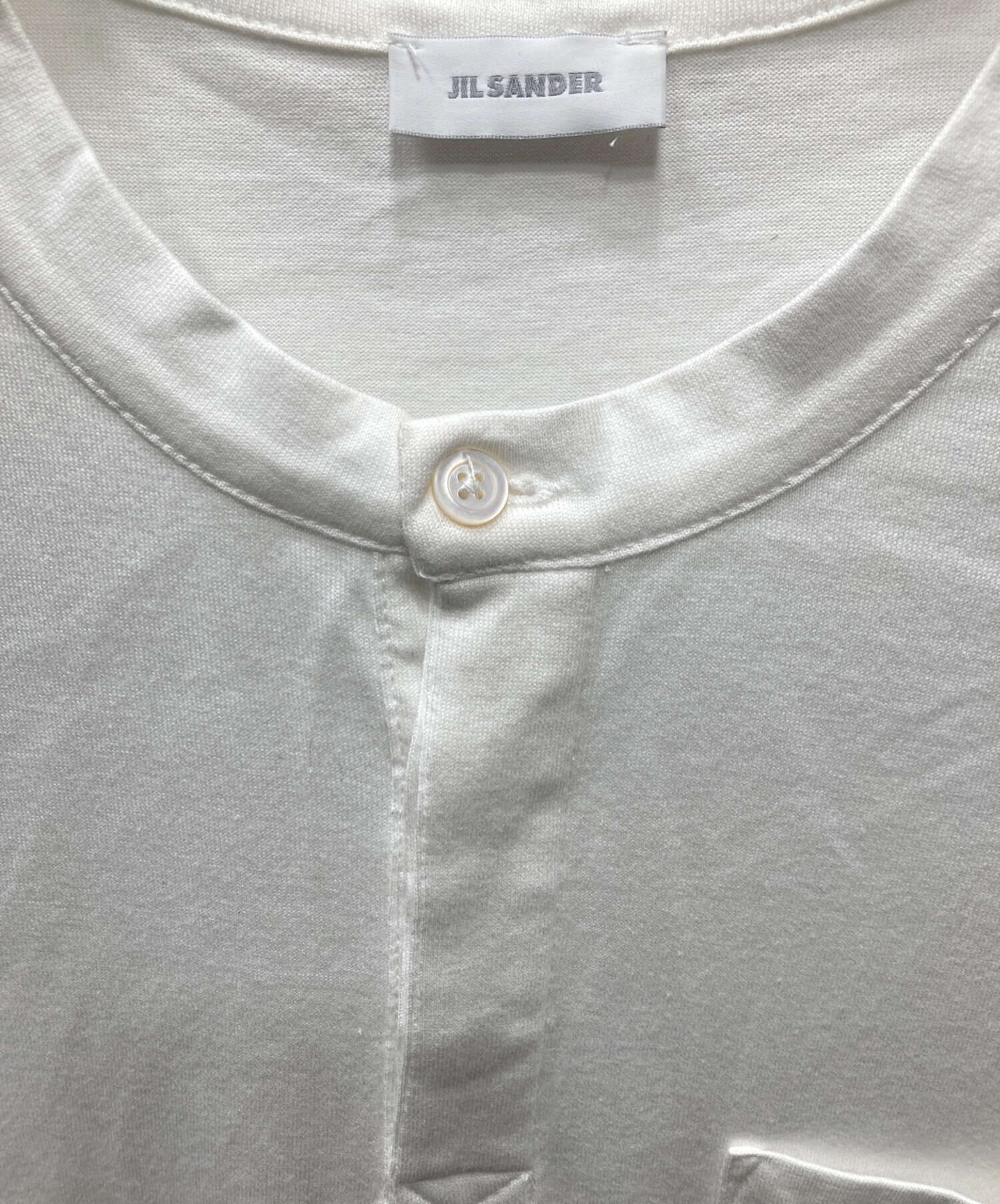 中古・古着通販】JIL SANDER (ジルサンダー) ヘンリーネックTシャツ