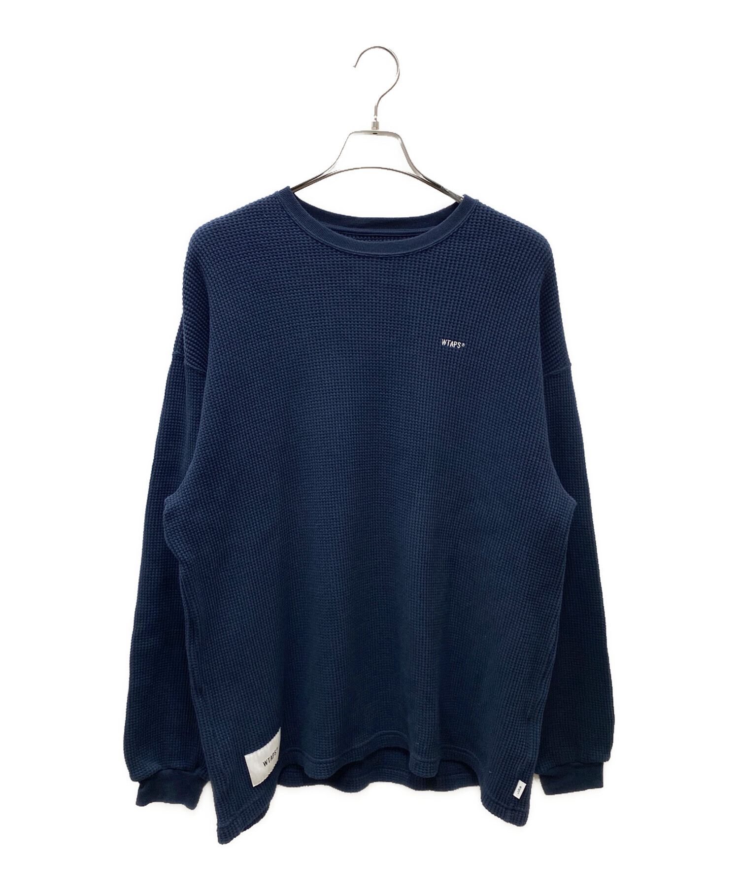 【2】WTAPS ネイビー 長袖カットソー 中古・古着通販】WTAPS (ダブルタップス) サーマルカットソー ネイビー