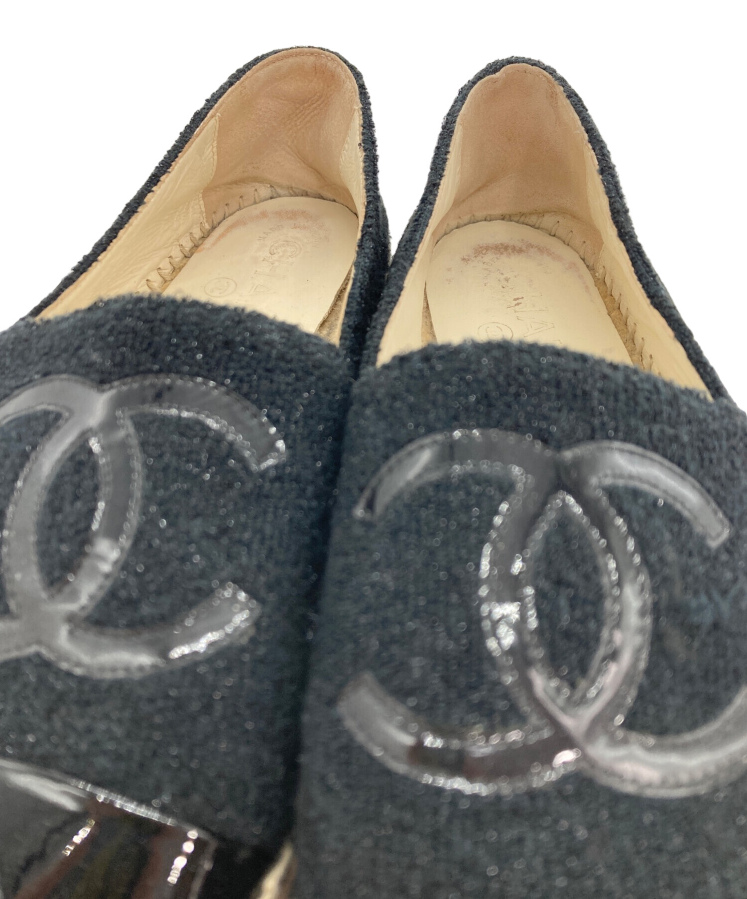 中古・古着通販】CHANEL (シャネル) エスパドリーユ スリッポン