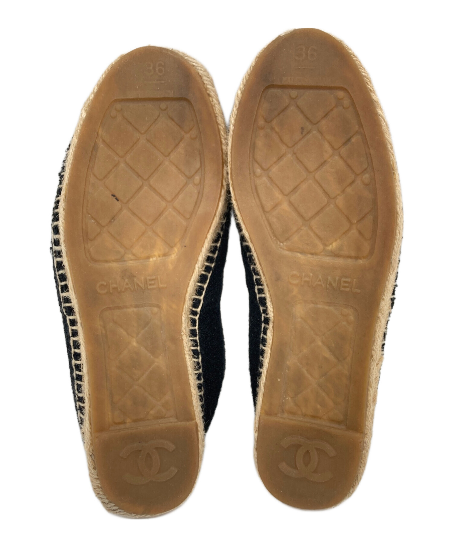 中古・古着通販】CHANEL (シャネル) エスパドリーユ スリッポン