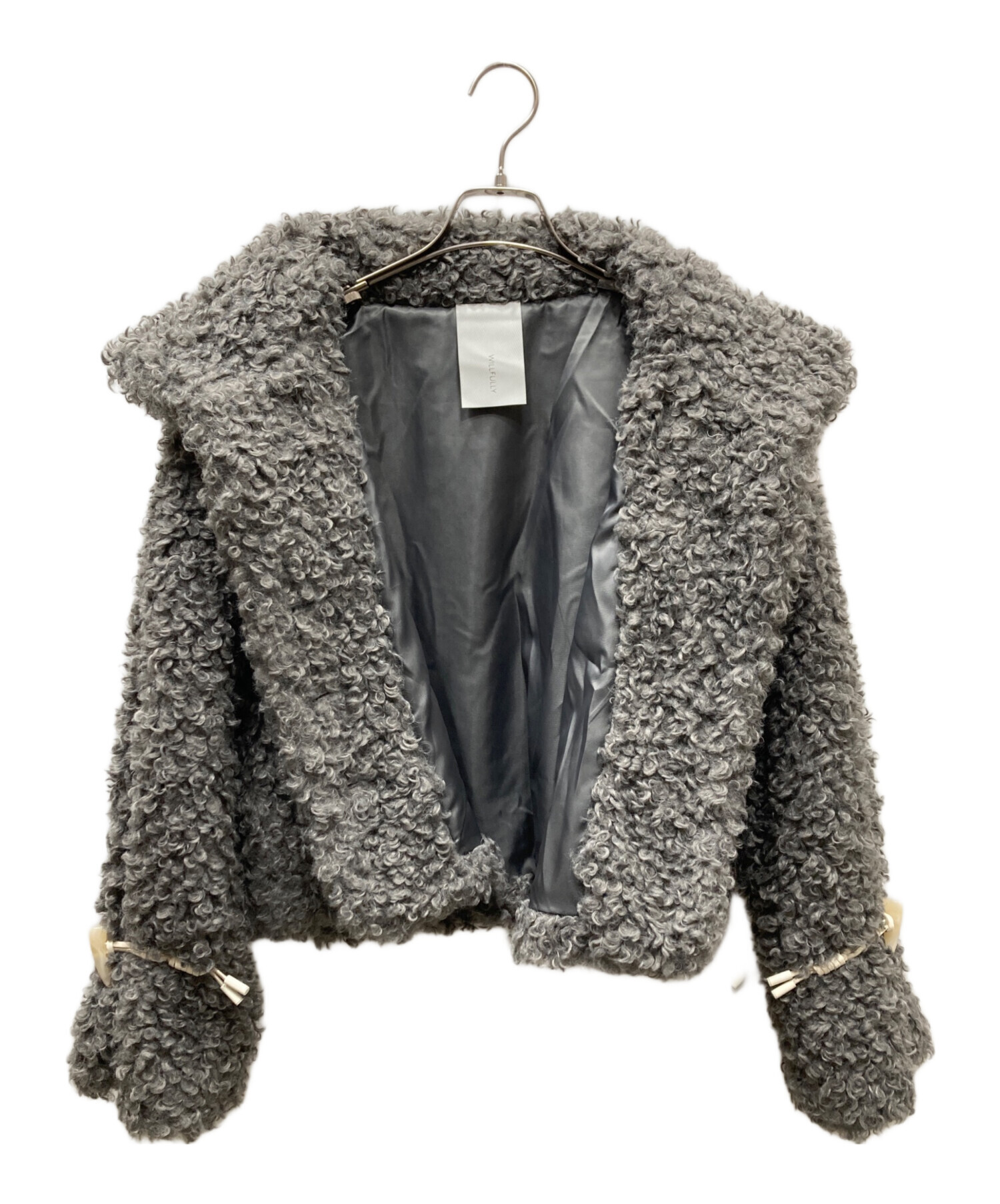 中古・古着通販】willfully (ウィルフリー) poodle fur cord toggle