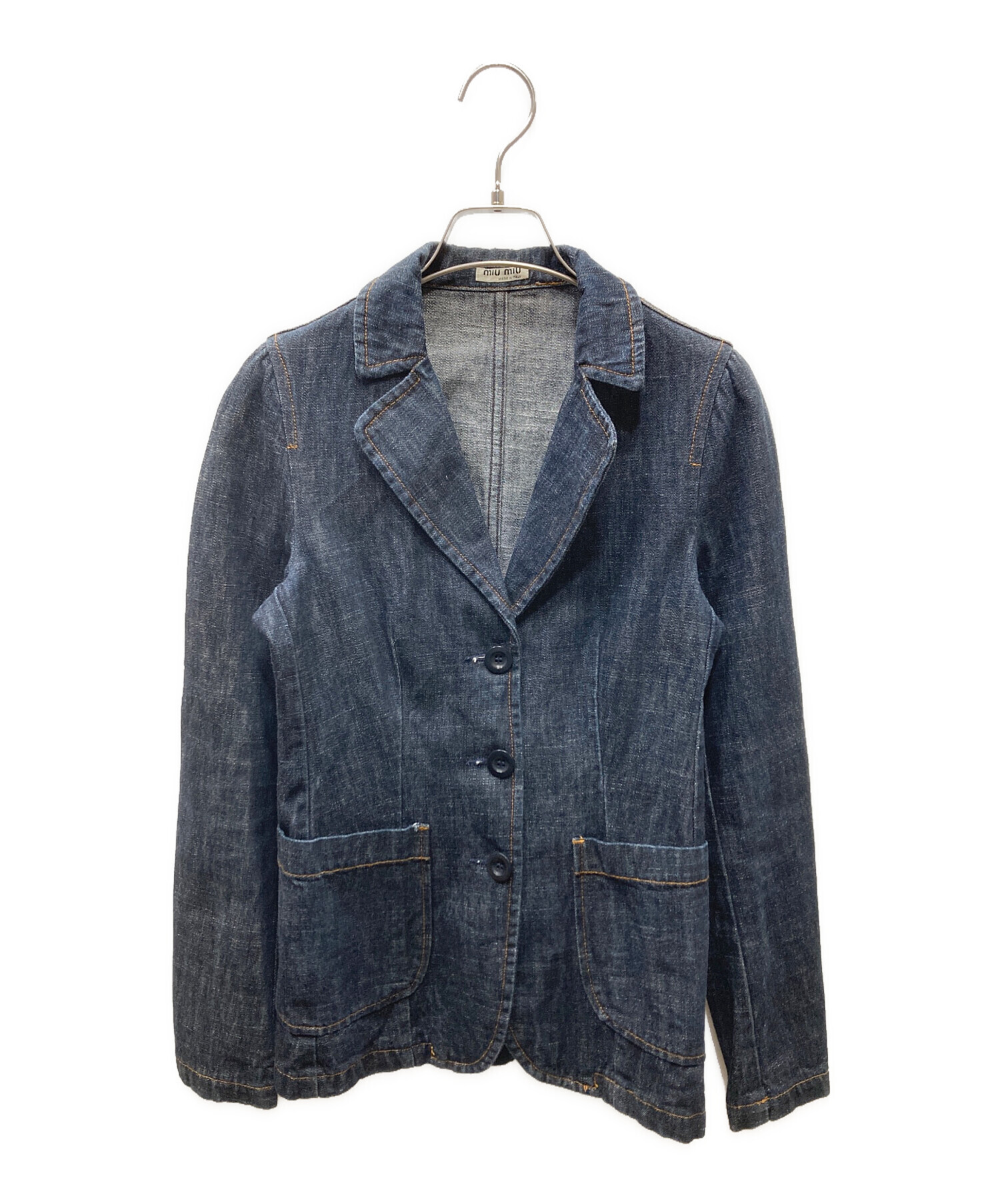 中古・古着通販】MIU MIU (ミュウミュウ) デニムジャケット インディゴ 
