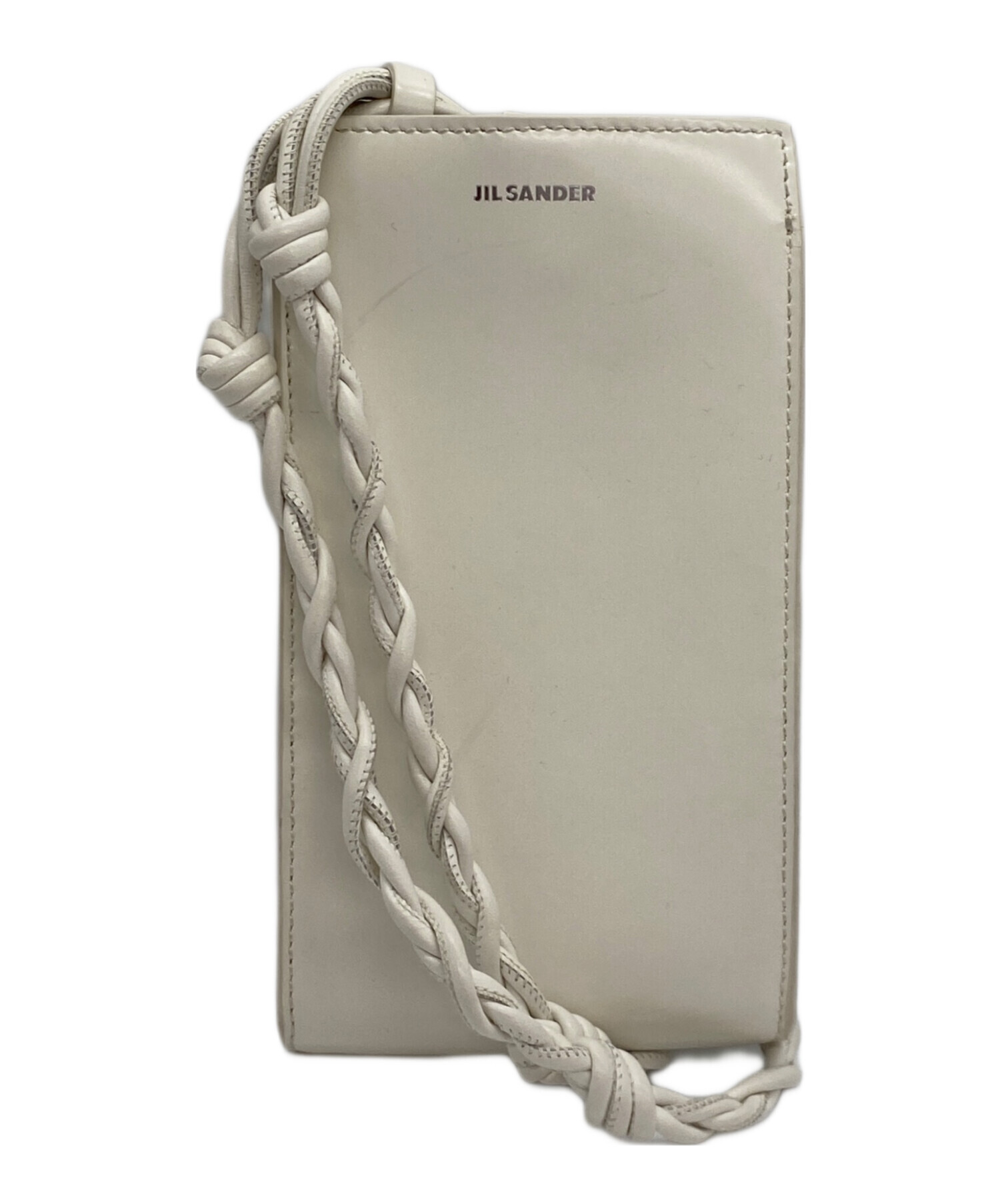 未使用 JIL SANDER ジルサンダー ムートン ミニショルダーバッグ ホワイト レディース 古着 中古 USED 中古・古着通販】JIL SANDER (ジルサンダー) タングル スモール レザー