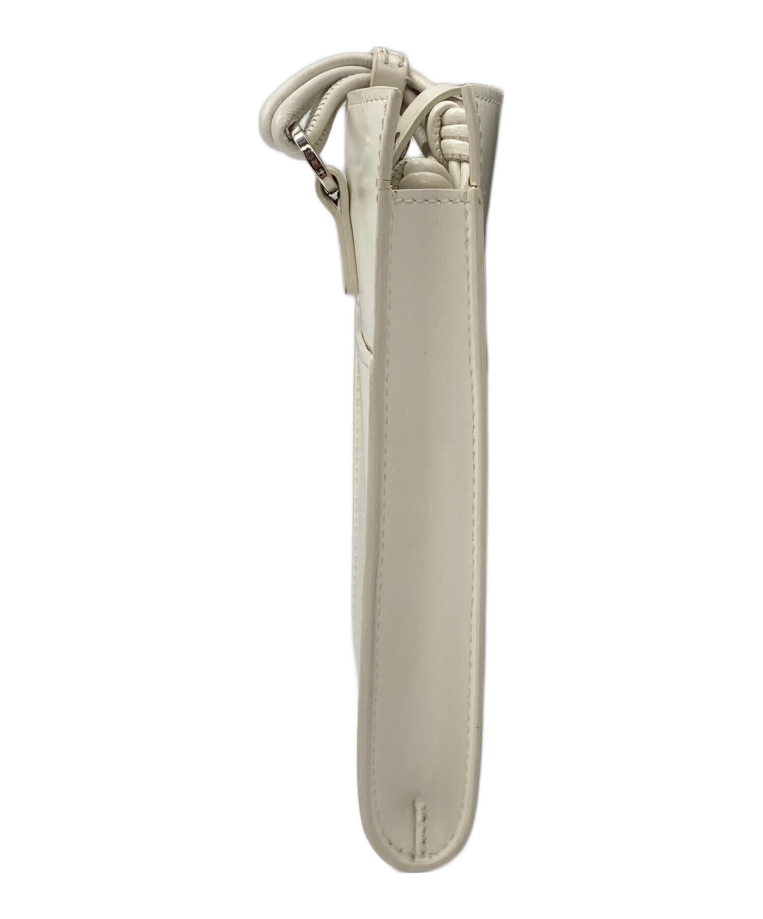 JIL SANDER ジルサンダー ショルダーバッグ  白 【古着】【中古】【送料無料】 JIL SANDER(ジルサンダー) Cannolo Smallショルダーバッグ ホワイト