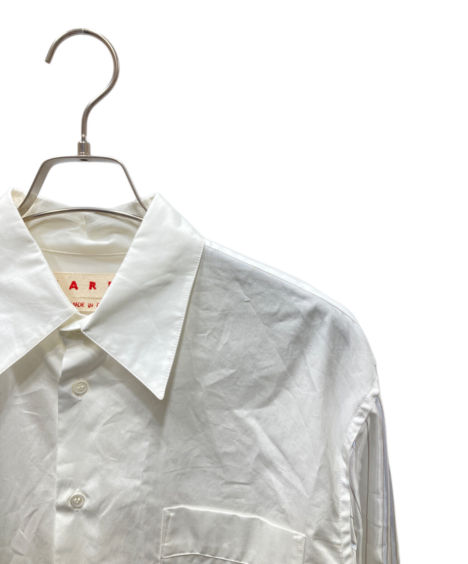 中古・古着通販】MARNI (マルニ) 切替ロングスリーブシャツ ホワイト