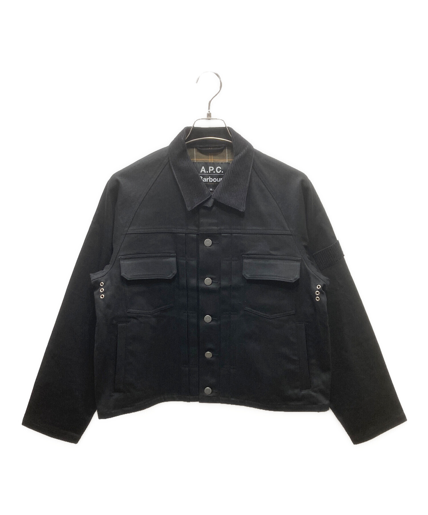 激レア‼️新品A.P.C. Barbour コラボ デニムジャケットブラック 中古・古着通販】A.P.C. (アーペーセー) Barbour (バブアー) SPEY