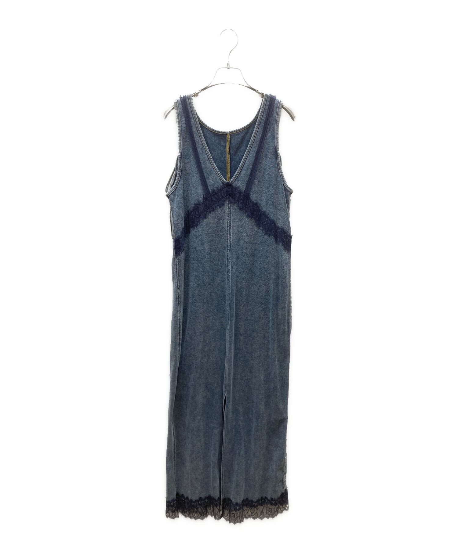 中古・古着通販】AMERI (アメリ) MEDI 2WAY DENIM LIKE LACE DOCKING