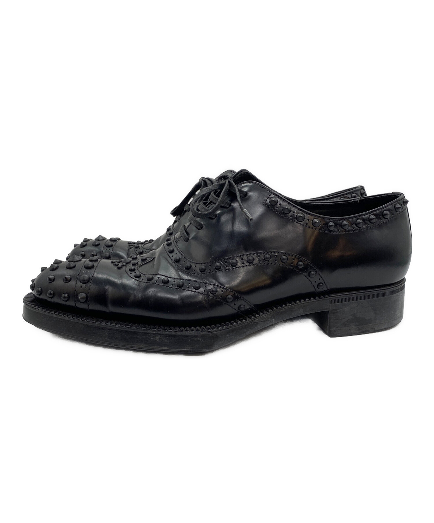 中古・古着通販】PRADA (プラダ) 18AW ウイングチップ スタッズ